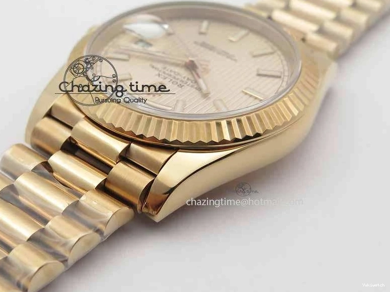 RG Edition On Best A3255 RG President Noob 228239 40mm 1:1 RG Bracelet Day-Date Dial 0409